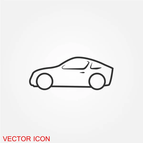 Osobní Auto Ploché Ikony Izolovaných Bílém Pozadí Vektor Ilustrace — Stockový vektor