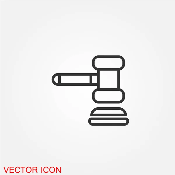 Reuction Hammer Flat Icon Vector Illustration — стоковый вектор