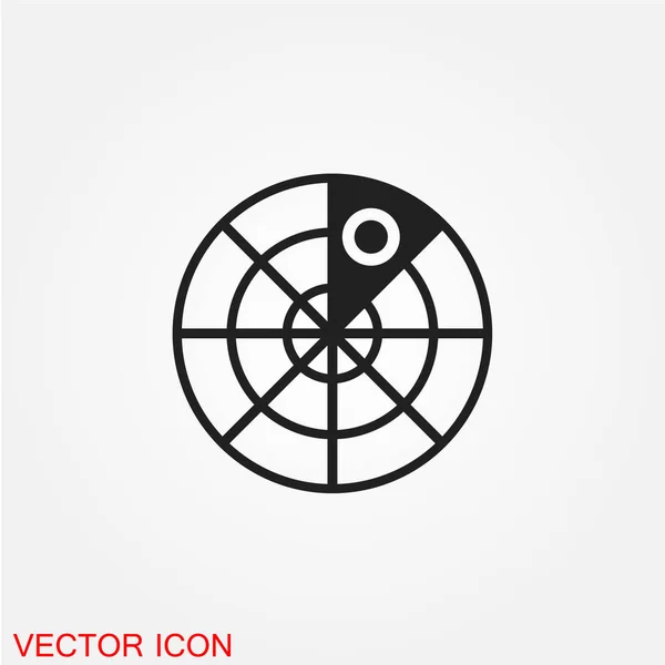 Objetivo Icono Plano Aislado Sobre Fondo Blanco Vector Ilustración — Vector de stock