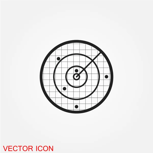 Ziel Flaches Symbol Isoliert Auf Weißem Hintergrund Vektor Illustration — Stockvektor