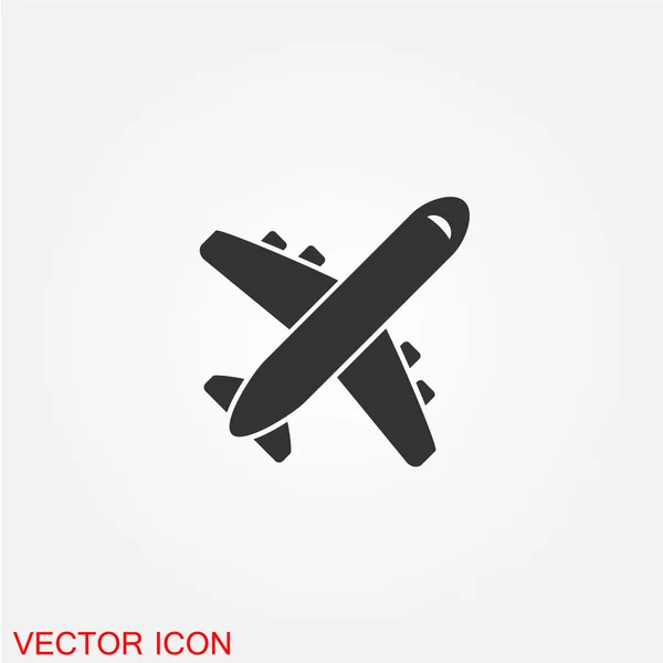 Icône Plane Vecteur Illustration — Image vectorielle