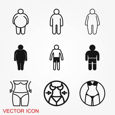 Vücut simgesi, Web sitesi için konsept illüstrasyon. İşaret, sembol, öğe.