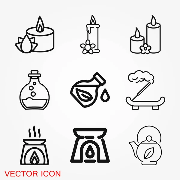 Ícone Aromaterapia Ilustração Conceito Para Web Site Sinal Símbolo Elemento — Vetor de Stock