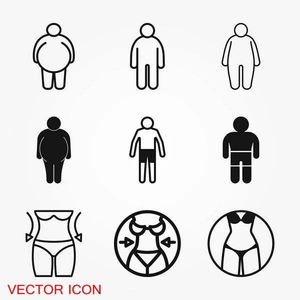 Icono Del Cuerpo Ilustración Del Concepto Para Web Site Signo — Vector de stock