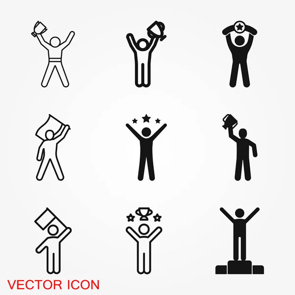 Champion Vektor Symbol Flaches Design Für Web Oder Mobile App — Stockvektor