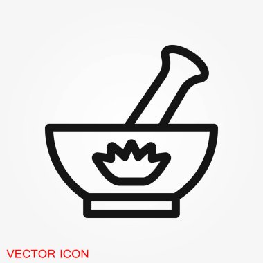 Aromaterapi simgesi. Web sitesi için konsept illüstrasyon. İşaret, sembol, öğe.