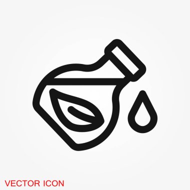Aromaterapi simgesi. Web sitesi için konsept illüstrasyon. İşaret, sembol, öğe.