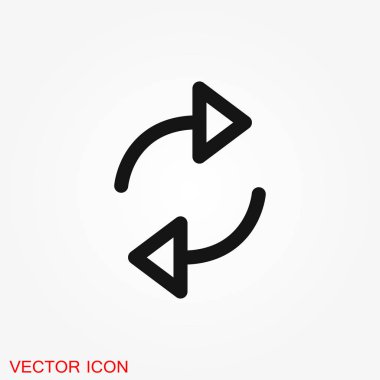 Ok simgesi. Web sitesi ve uygulama vektör çizim için oku