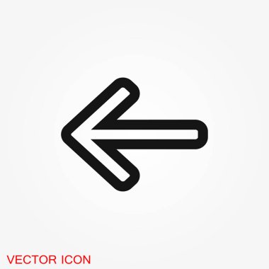 Ok simgesi. Web sitesi ve uygulama vektör çizim için oku