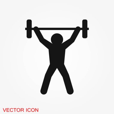 Arka plan vektör illüstrasyon işareti tasarım izole atlet simgesi