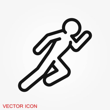 Arka plan vektör illüstrasyon işareti tasarım izole atlet simgesi