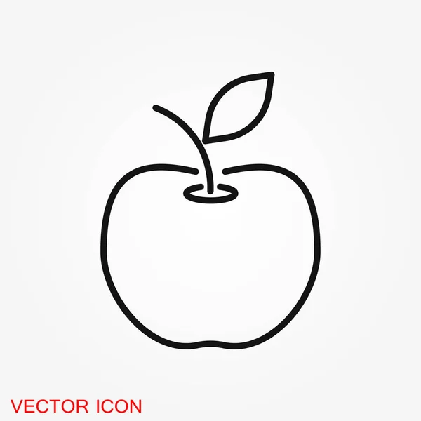 Símbolo Página Apple Icon Para Design Seu Site Símbolo Apple — Vetor de Stock