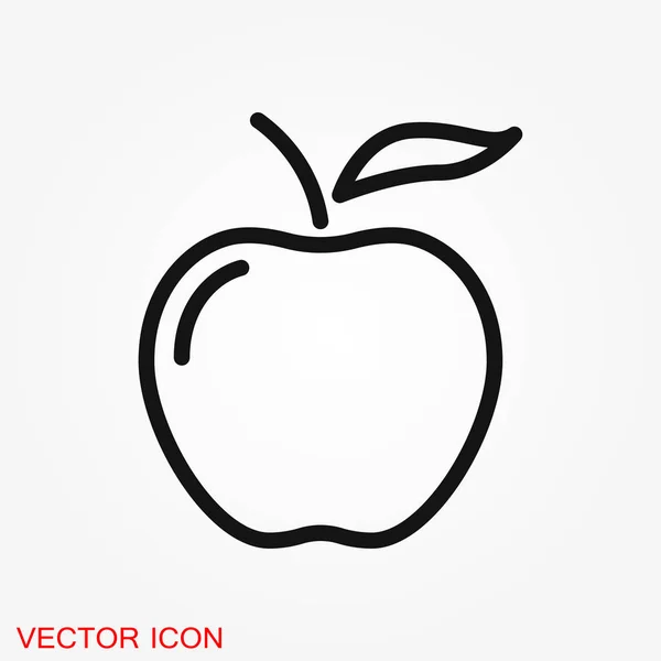 Symbole Page Apple Icon Pour Conception Votre Site Web Logo — Image vectorielle