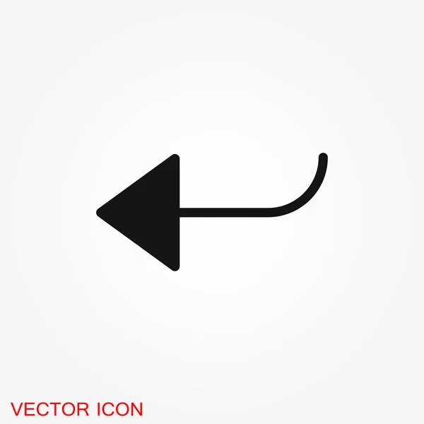 Rerows Icon Стрелка Сайта Приложения Векторная Иллюстрация — стоковый вектор