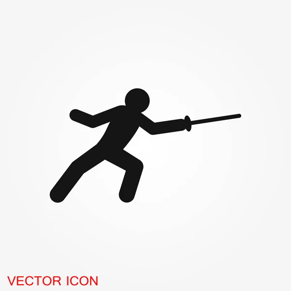 Icono Del Atleta Aislado Ilustración Del Vector Fondo Diseño Signos — Vector de stock