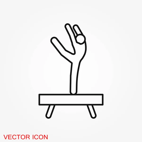 Icono Del Atleta Aislado Ilustración Del Vector Fondo Diseño Signos — Vector de stock