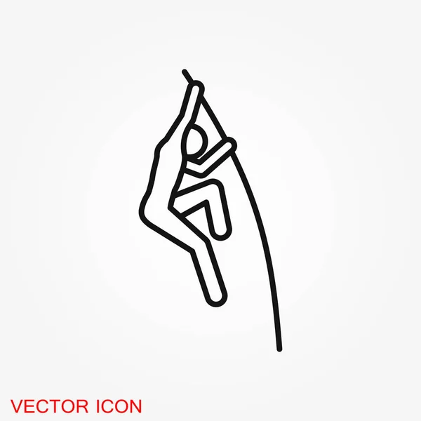 Icono Del Atleta Aislado Ilustración Del Vector Fondo Diseño Signos — Vector de stock