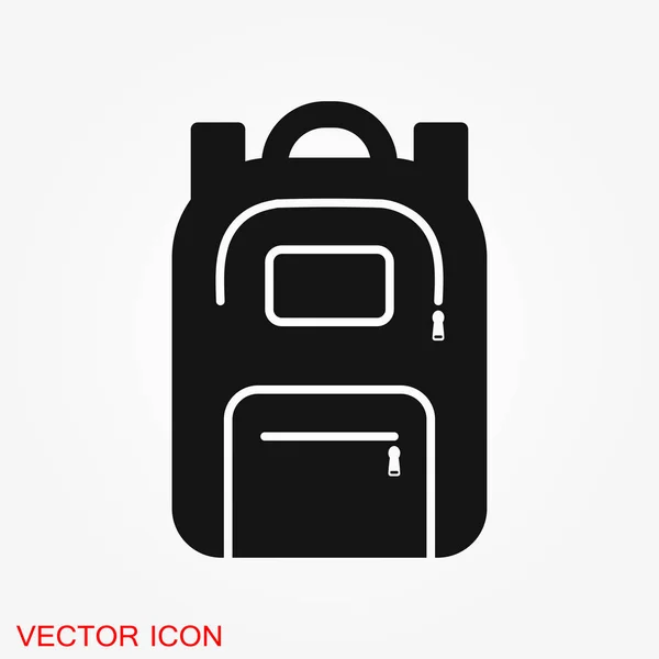 Рюкзак Твердый Значок Заднем Плане Дизайн Багажа Стиле Глиф Предназначенный — стоковый вектор