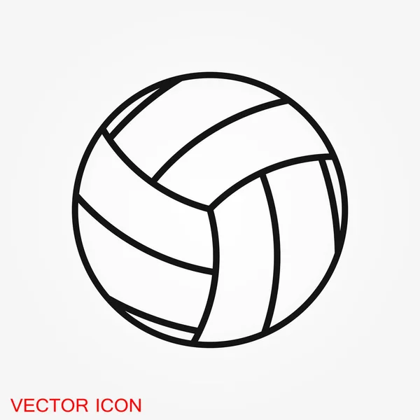 Sport Bollen Ikonen Flat Vektorillustration Isolerade Bakgrunden Tecken För Design — Stock vektor