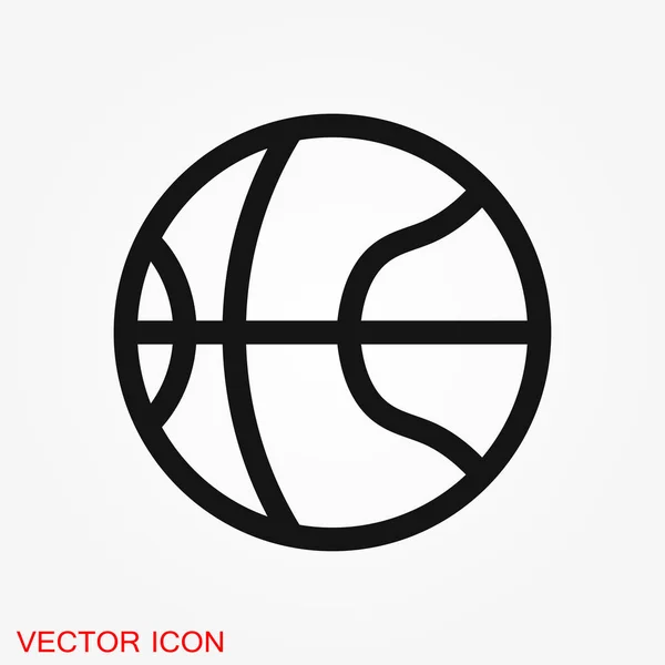 Sportball Ikone Flache Vektordarstellung Isoliert Auf Hintergrund Zeichen Für Design — Stockvektor