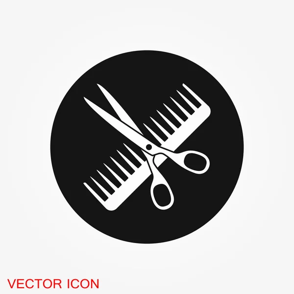 Icono Peluquería Vector Secador Pelo Salón Rizador Pelo Para Web — Vector de stock