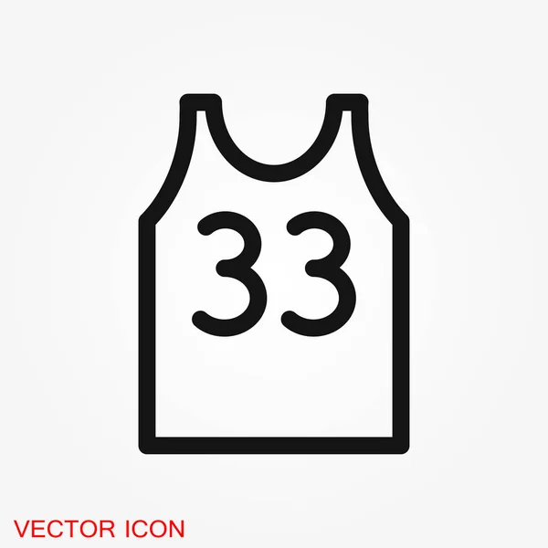 Basketball Ikone Vektor Trendigen Flachen Stil Isoliert Auf Weißem Hintergrund — Stockvektor
