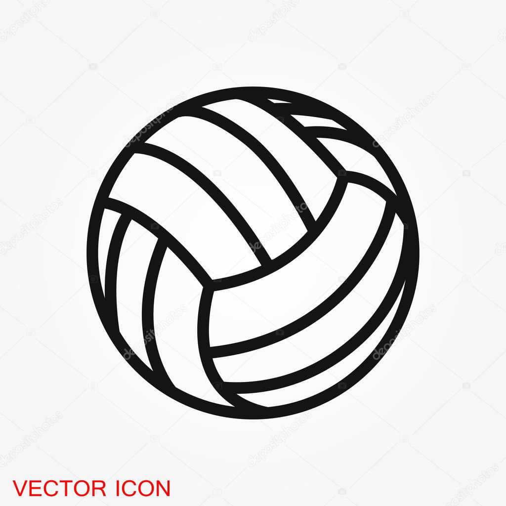 Sport ball icon. Flat vector illustration isolated on background, sign for design