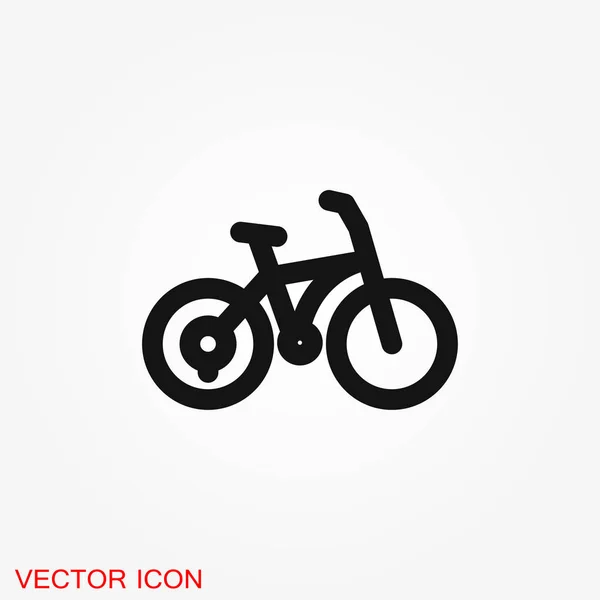 Ícone Bicicleta Vetor Elemento Plano Para Ilustração Sobre Fundo —  Vetores de Stock