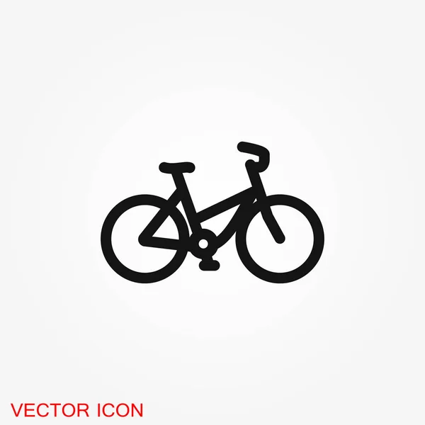 Велосипедный Вектор Плоский Элемент Иллюстрации Заднем Плане — стоковый вектор