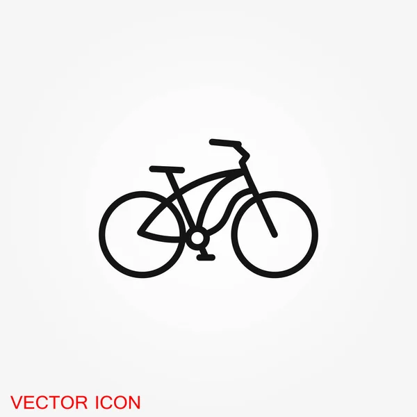 Bicycle Icon Vector Flat Element Illustration Background — Stock Vector