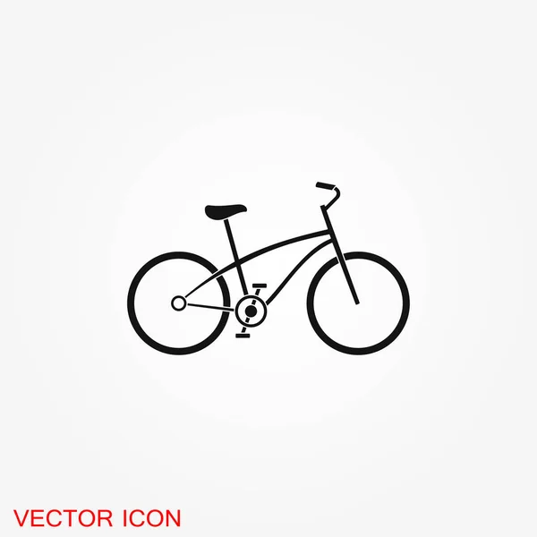 Bicycle Icon Vector Flat Element Illustration Background — Stock Vector