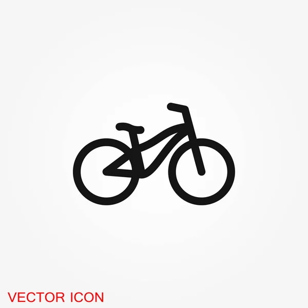 Bicycle Icon Vector Flat Element Illustration Background — Stock Vector