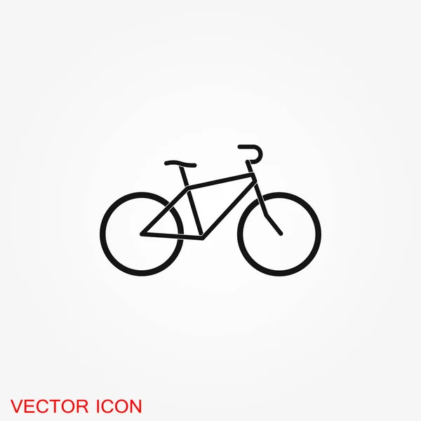 Bicycle Icon Vector Flat Element Illustration Background — Stock Vector