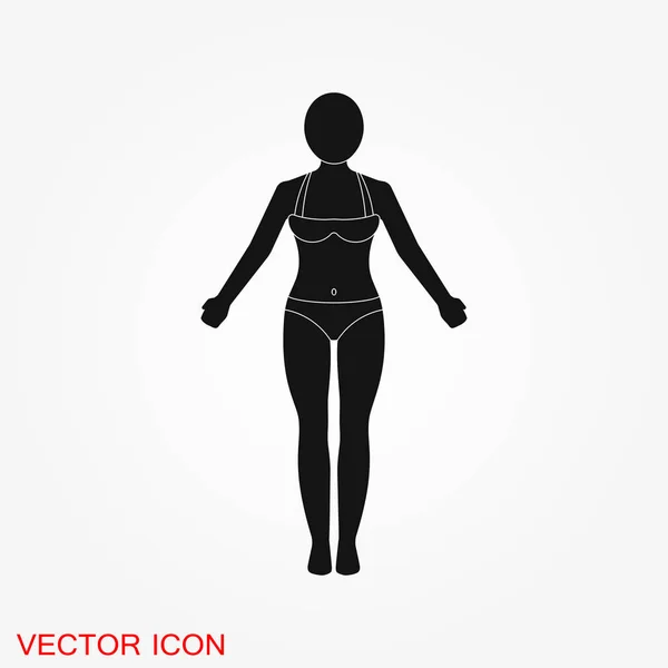 Kroppen Ikon Konceptet Illustration För Webbplatsen Tecken Symboler Element — Stock vektor