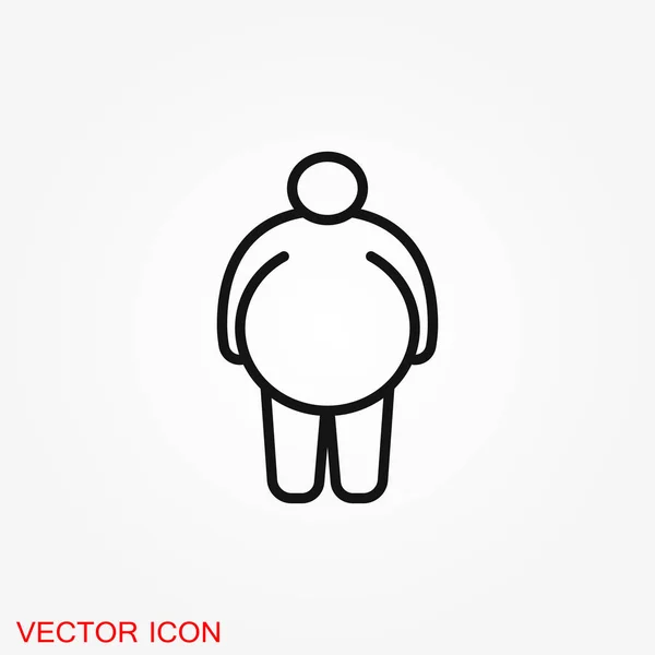 Body Icon Concept Illustration Web Site Sign Symbol Element — Stock Vector