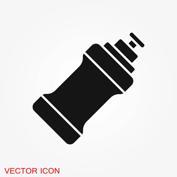 Icono Botella Signo Plano Para Concepto Móvil Diseño Web Beber — Vector de stock