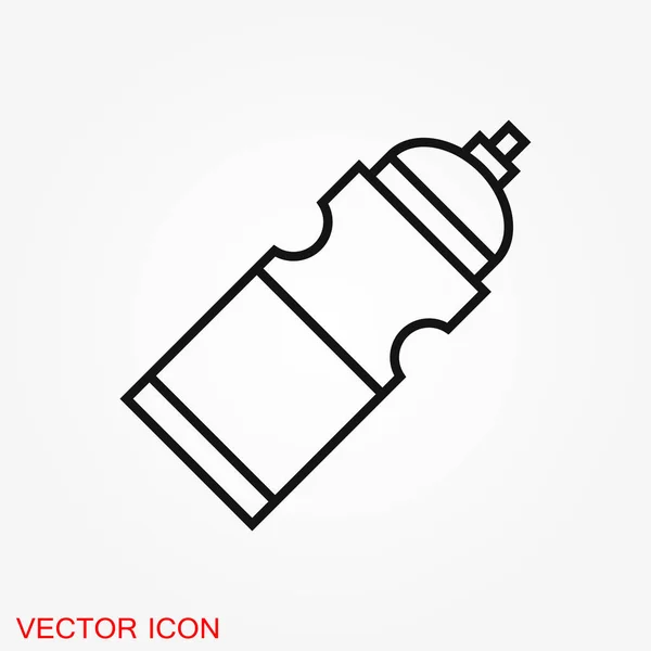 Icono Botella Signo Plano Para Concepto Móvil Diseño Web Beber — Vector de stock