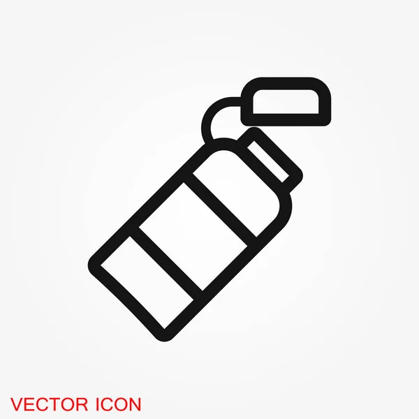 Icono Botella Signo Plano Para Concepto Móvil Diseño Web Beber — Vector de stock