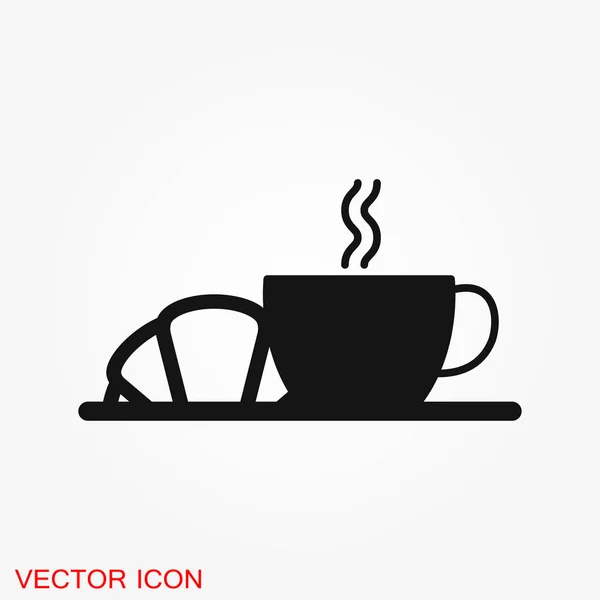 Frukost Ikoner Anger Logga Bakgrund — Stock vektor