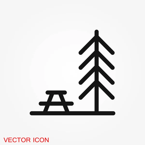 Icono Camping Simple Iconos Camping Universales Utilizar Para Interfaz Usuario — Vector de stock