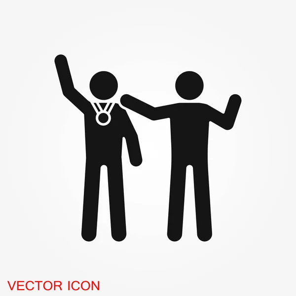 Trainer Symbol Vektor Training Und Mentoring Symbol — Stockvektor