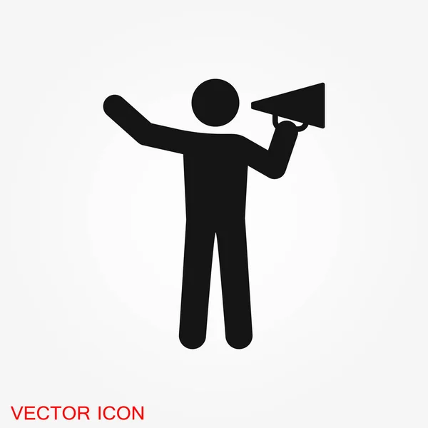Coach Icon Vector Antrenament Simbol Mentorat — Vector de stoc