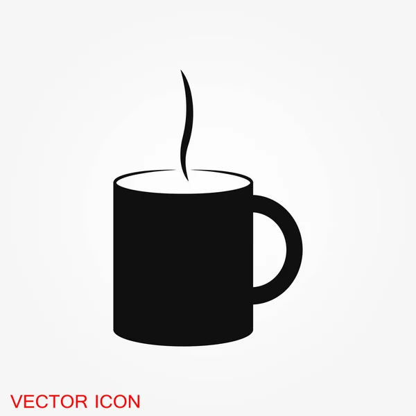 Tasse Café Icône Vectorielle Café Boisson Symbole Stock Web Illustration — Image vectorielle