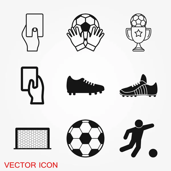 Логотип Футбольной Иконки Иллюстрация Векторный Знак Дизайна — стоковый вектор