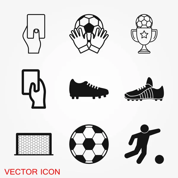 Logotipo Ícone Futebol Ilustração Símbolo Sinal Vetor Para Projeto — Vetor de Stock