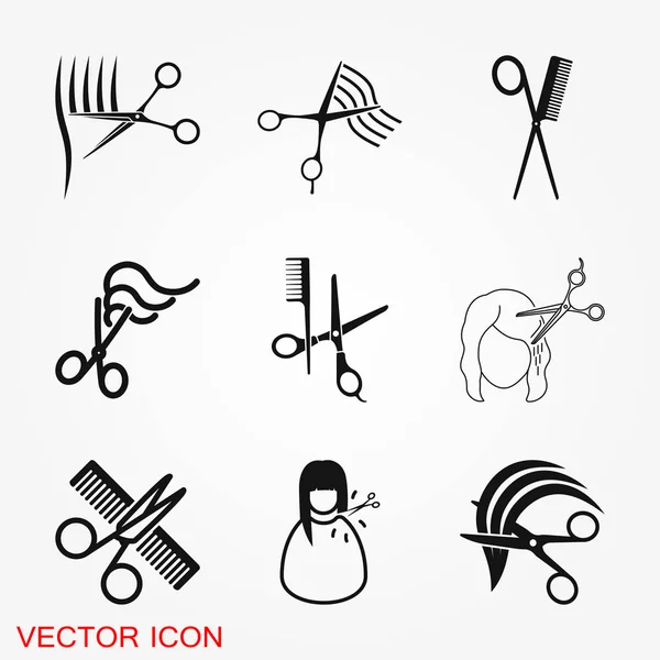 Icono Barbero Símbolo Signo Vectorial Para Diseño — Vector de stock