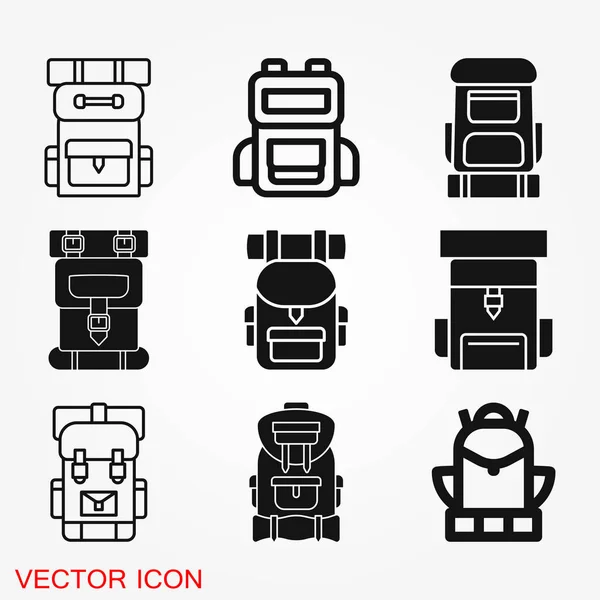 Rucksack Symbol Logo Vektorzeichen Symbol Für Design — Stockvektor