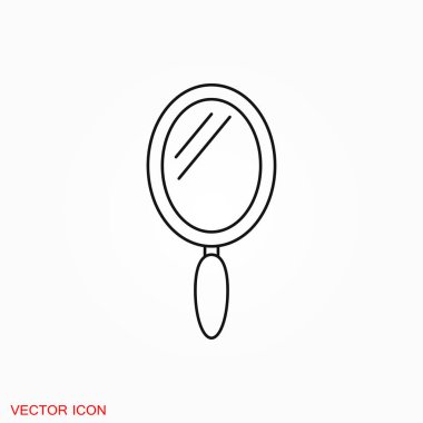 Simge logosu, vektör işareti simgesi tasarım ayna