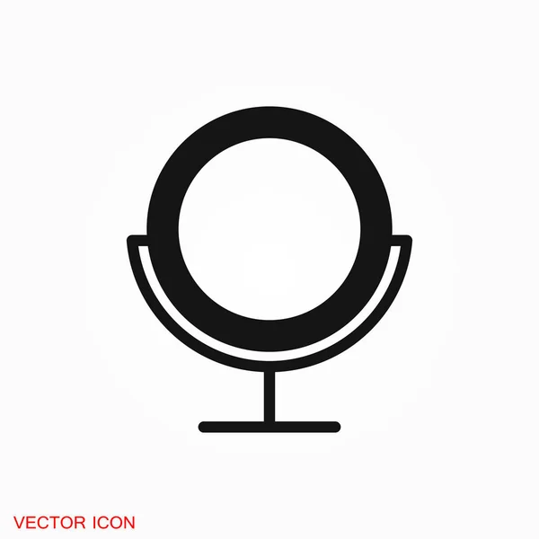 Logo Icône Miroir Symbole Vectoriel Signe Pour Conception — Image vectorielle