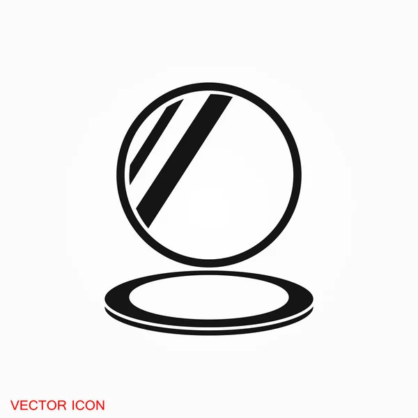 Spiegel Symbol Logo Vektor Zeichen Symbol Für Design — Stockvektor